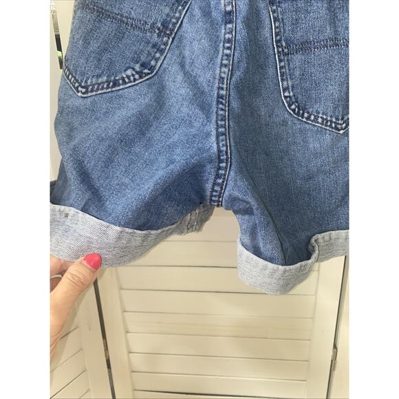 Vintage Riders Denim Shorts Women’s S/M High Rise 100% Cotton Blue Jean Cuffed - Picture 5 of 8